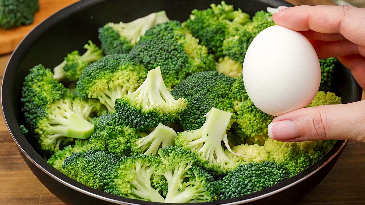 Brokkoli mit Eier wurde noch nie so köstlich zubereitet! Ich koche jetzt jeden Tag Brokkoli!