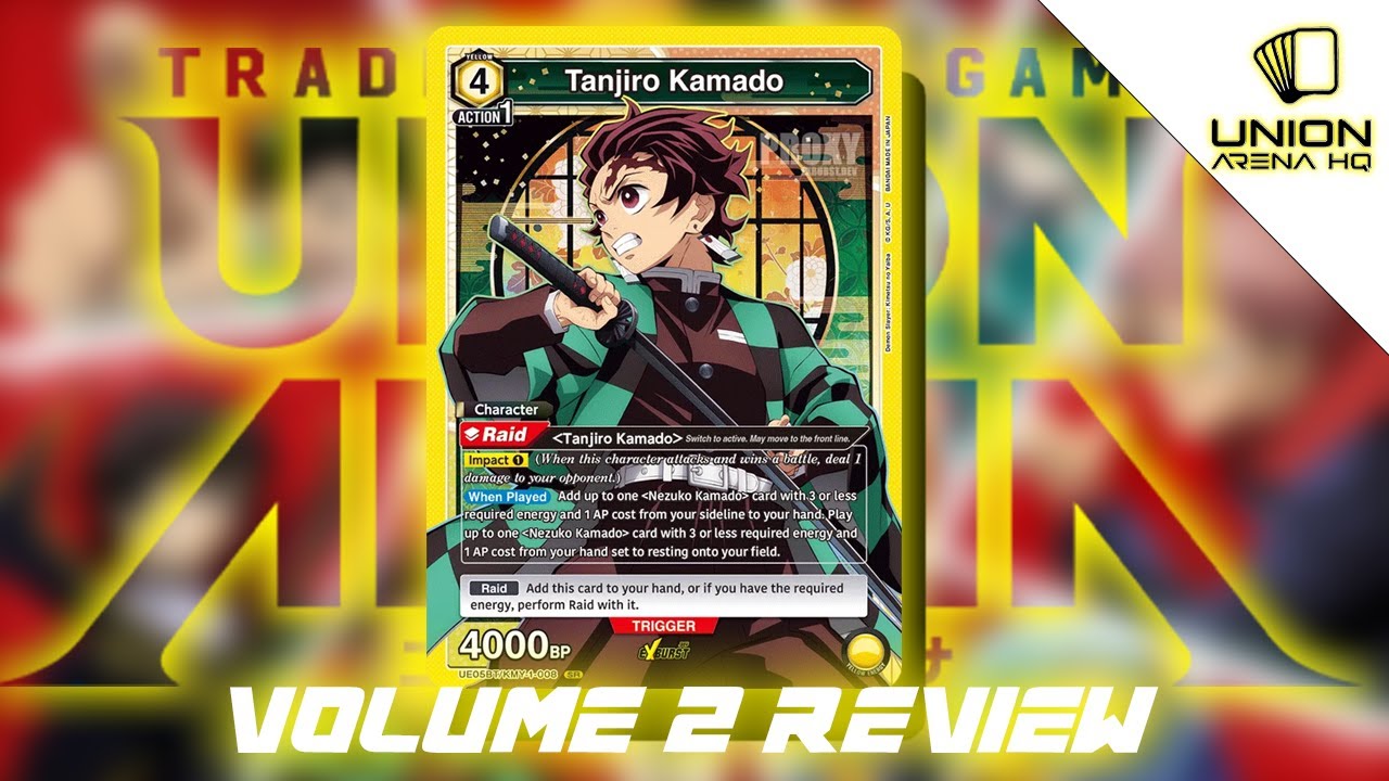 Union arena demon slayer volume 2 deck review yellow tanjiro