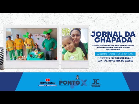 #TVPontoX - Jornal da Chapada - Entrevista com Garotinho Cássio Ryan e Direito ao Ponto (13/03/24)