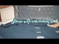 Elegant Navy Blue Space Silk Saree | Designer Chamki Work Collection