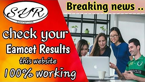 How to check Ap Eamcet results 2020 - check your Eamcet results - SyR Education