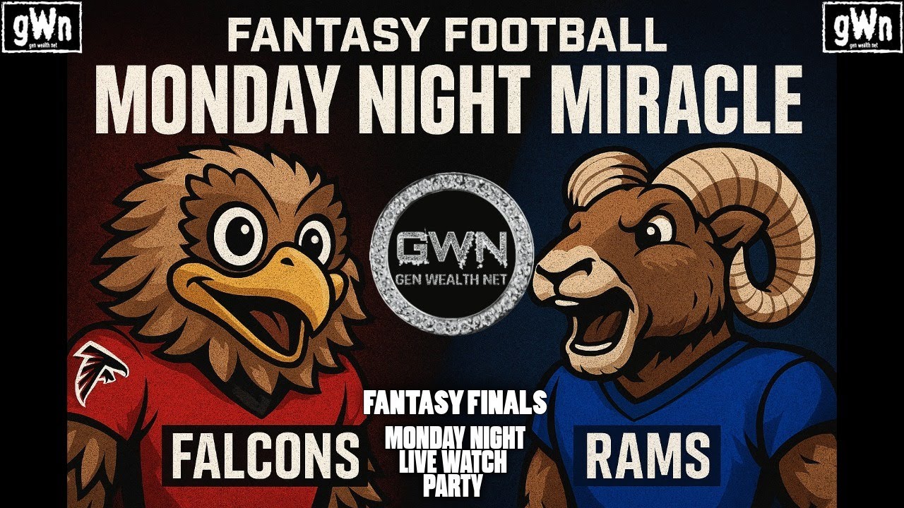 The Real Fantasy Playmakers Fantasy Finals Monday Night Miracle Watch Party: Falcons v Rams 📱