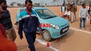 RTO driving test in India For Four wheelar // GLA college Ground Daltonganj Palamau.