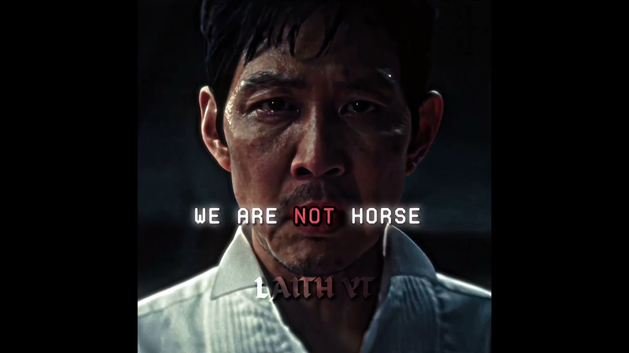 We Are Not Horses Humans Squid Game Season 3 Edit Phonk Music Squidgame Season3
