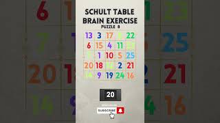 Brain Exercise | Schulte Table | Puzzle 8 #shorts #shortvideo #games screenshot 5