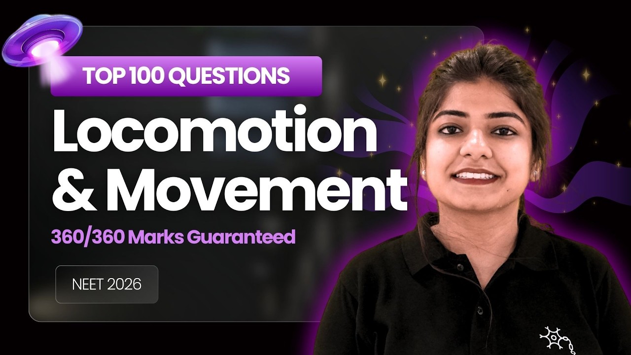 Locomotion & Movement | Most Expected Question | Class 12 | NEET Biology