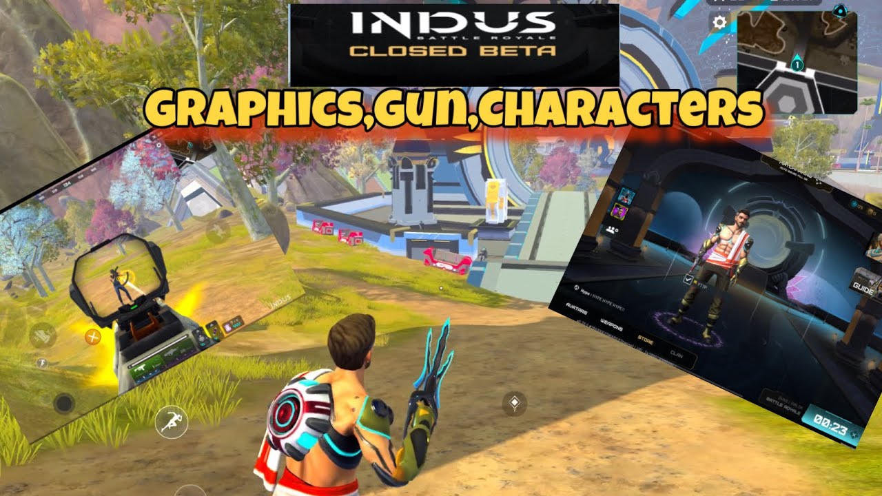 🔥🔥INDUS BATTLE ROYALE CLOSED BETA GAMEPLAY  part 3l Graphics, Gun ,characters, 🔥🔥