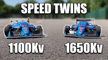 ARRMA Limitless Speed Twins - 1100kv vs 1650kv