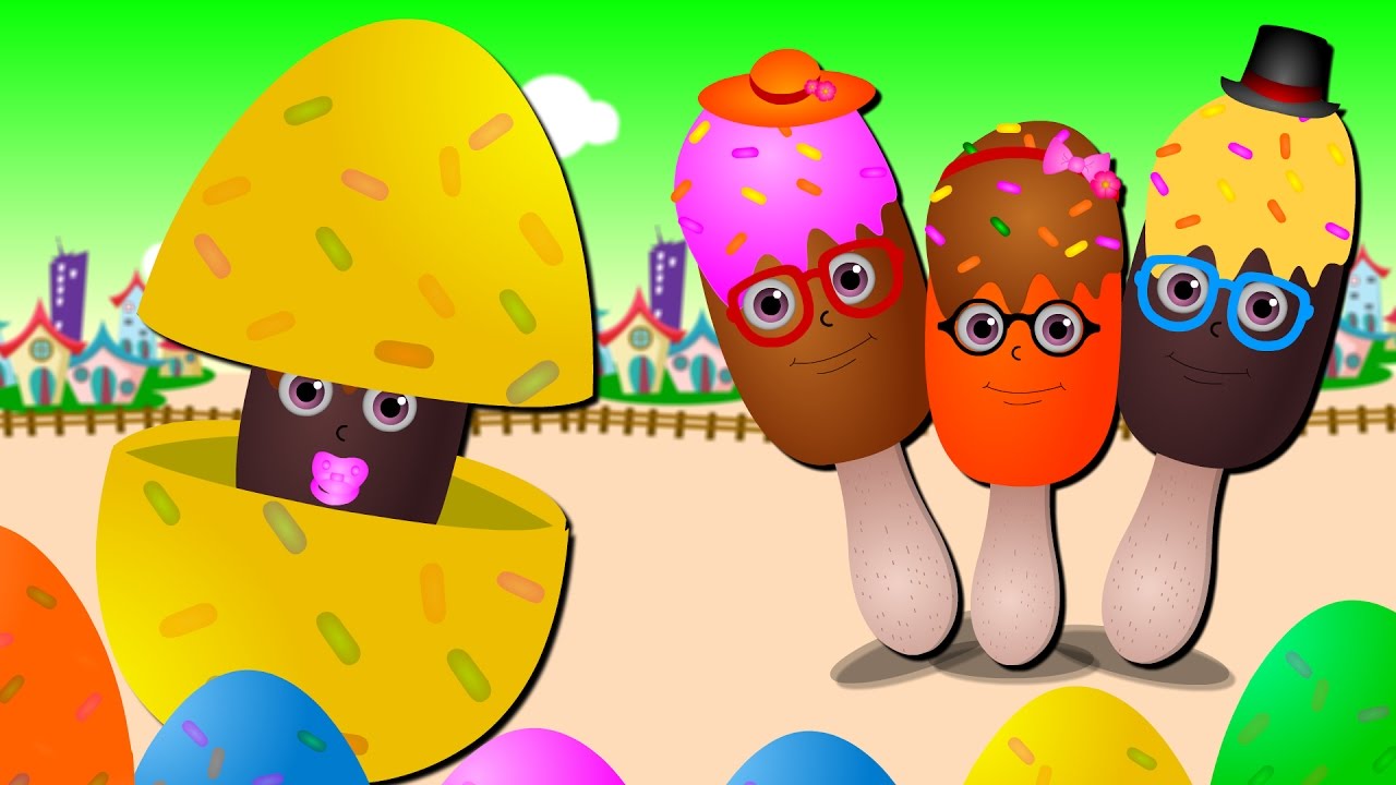Surprise Eggs Ice cream Finger Family Songs Finger Family Nursery