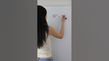 SQUARE ROOT OF 81 #shorts #math #maths #mathematics