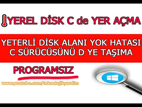 Yerel Disk C den D ye Aktarma. C Diskini D ye Aktarma. Yeterli Disk Alanı Yok Hatası.