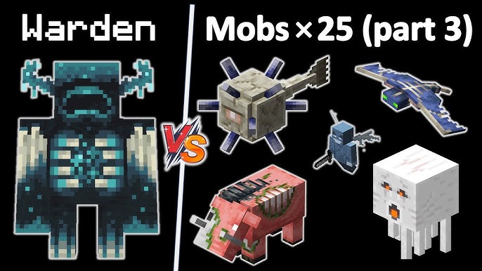 ENDER GUARDIAN vs Every Mob in Minecraft x100 - ENDER GUARDIAN vs all Minecraft  Mobs 1v100 