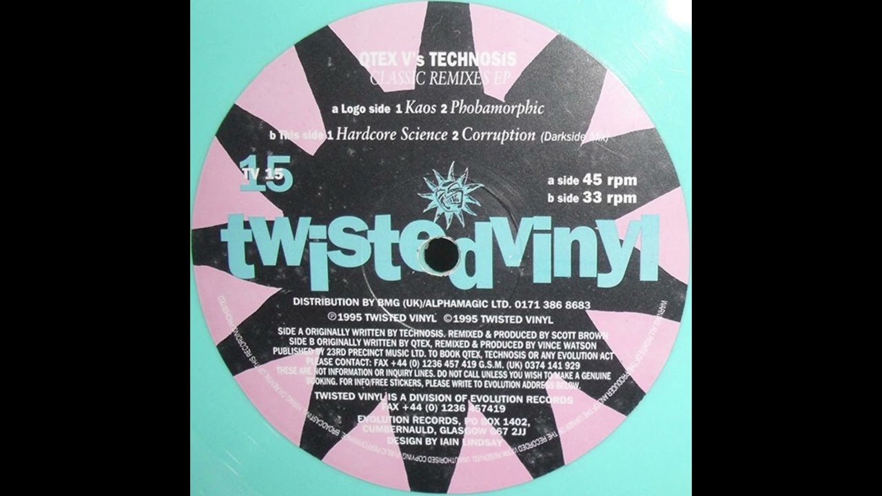 Q-Tex vs Technosis - Phobamorphic - Twisted Vinyl TV15