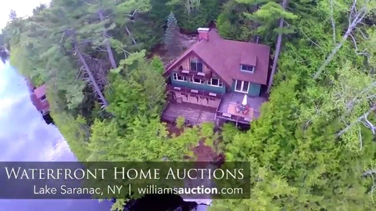 Two Waterfront Homes Auction July 19th In Saranac Lake Ny