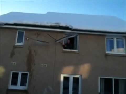 Waarom sneeuwvangers op het dak ?