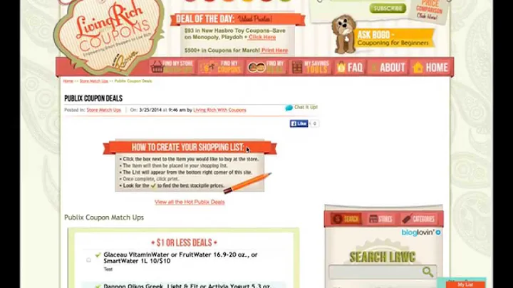 How To Prepare Your Shopping List Video