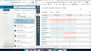 First steps: reporting out IB Score (Gradebook view)