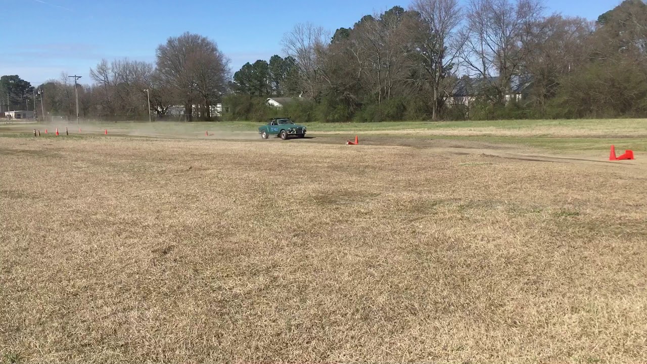 Karmann Ghia rally car at THSCC Rallycross Wilson NC 3-14-20