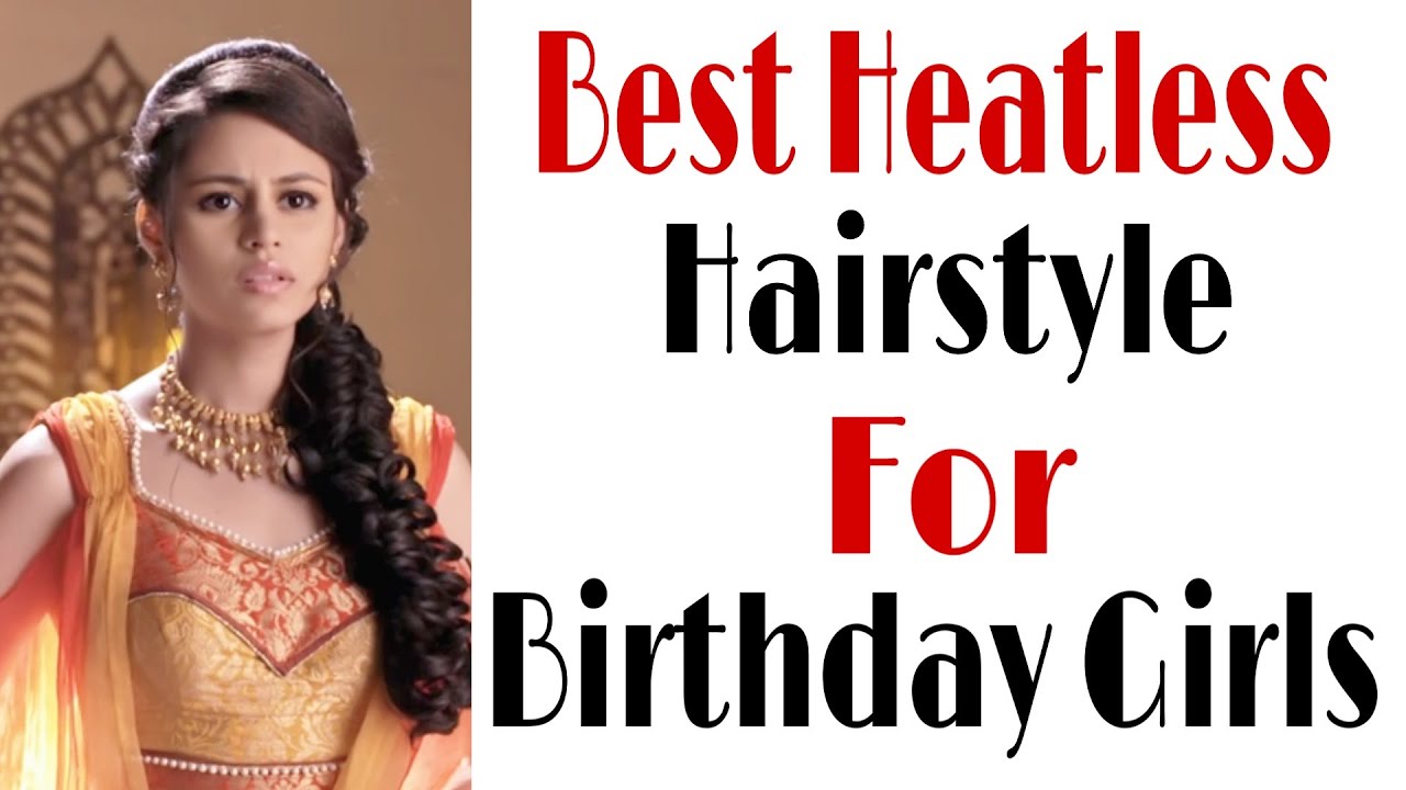 Beautiful birthday girl hairstyle | party hairstyle | heatless hairstyle | trendy hairstyle