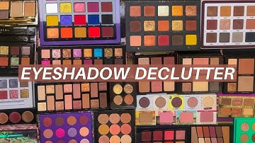 EYESHADOW DECLUTTER | Palettes & Single Shadows