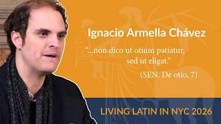 Leisure in Premodern Philosophy | Lecture in LATIN | Ignacio Chàvez | Living Latin in NYC