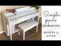 Simple Piano Makeover Before and After