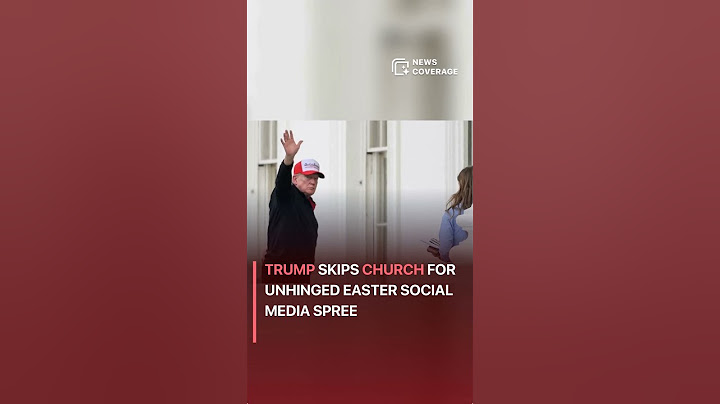 Trump Skips Church for Unhinged Easter Social Media Spree #politics