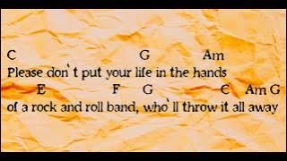 Oasis don't look back in anger chord