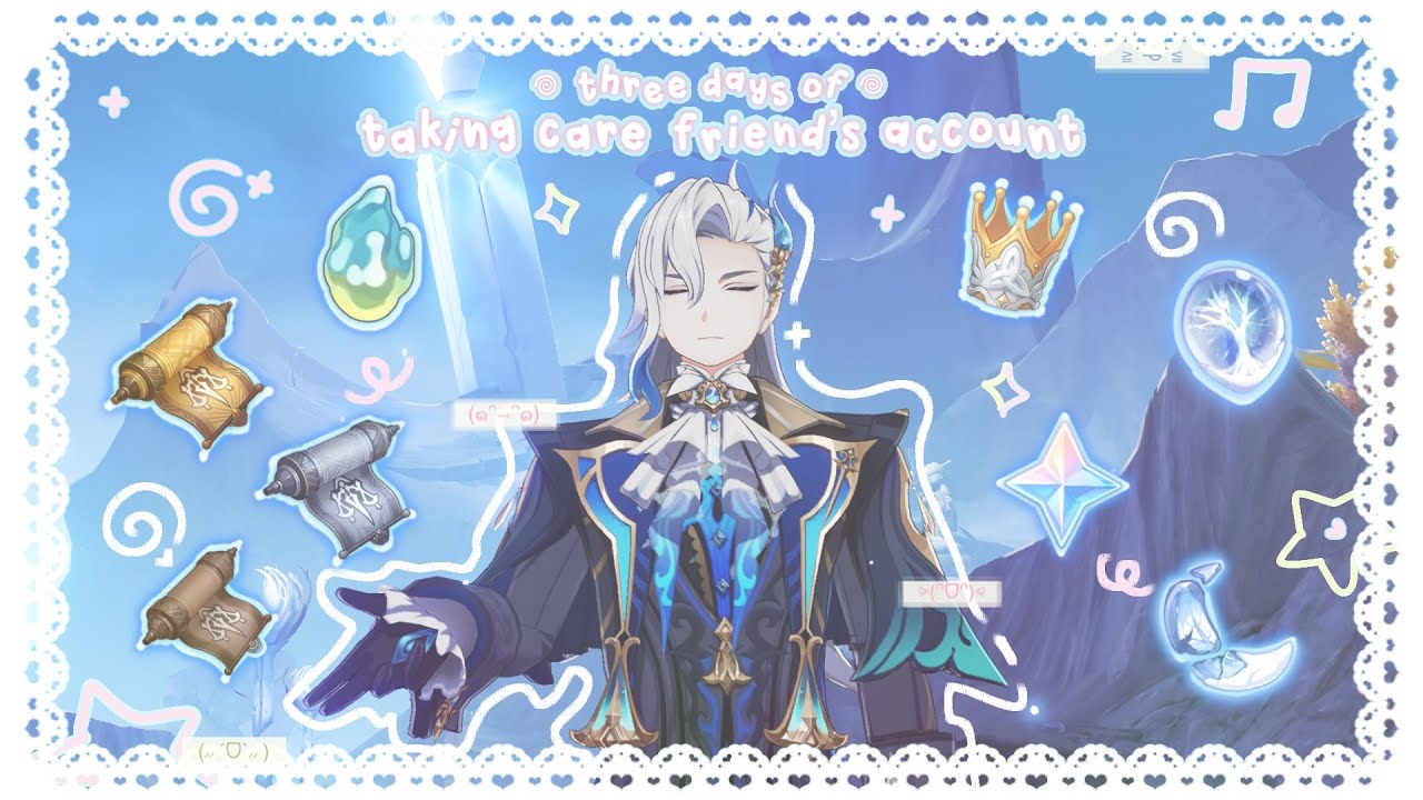 taking care friend’s genshin account 🪼🫧 ⟡ cozy genshin gameplay