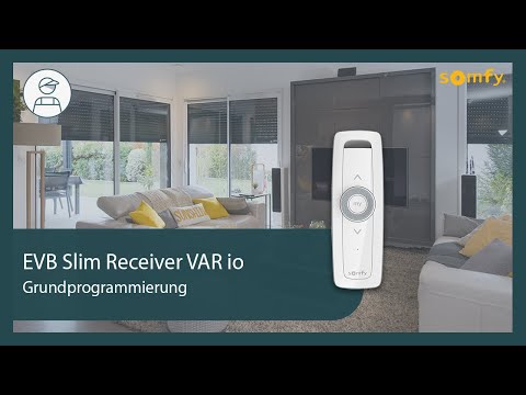 EVB Slim Receiver VAR io Grundprogrammierung | Somfy