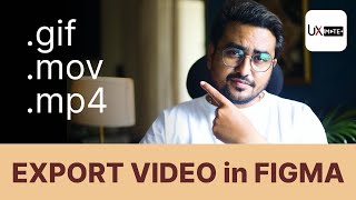 Figma Animation Export - GIF, MOV, MP4 | Export GIF in Figma | UX Mate screenshot 1