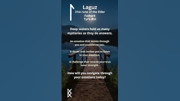 🌊 #daily #challenge : #laguz 🌊#rune of #intuition, #emotions, and #mystery