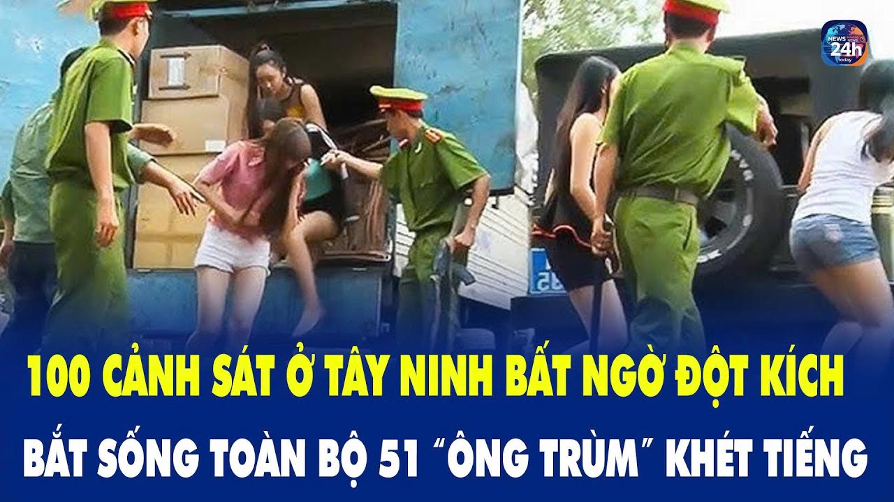 Nóng: 100 cảnh sát ở Tây Ninh bất ngờ đột kích bắt sống toàn bộ 51 “ông trùm” khét tiếng