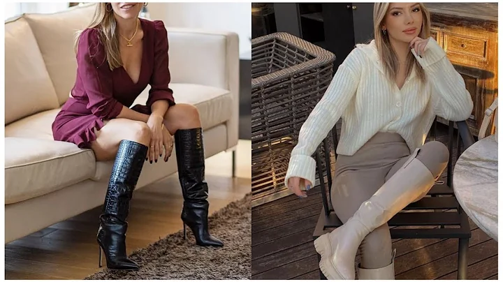 55+ Collection of Leather thigh high heels boots for women's New Trend #leather #thigh #shoes #boots