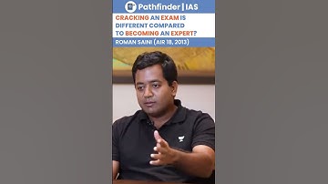 Cracking an exam is different compared to becoming an expert ? ROMAN SAINI | AIR 18 #ias #upsc