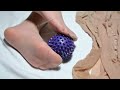 4K Foot massage ball |Stockings|Pantyhose|High heels|Skin color #pantyhose #stockings #nylon #ストッキング
