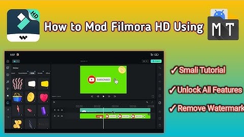 How to Mod Filmora HD Using MT Manager by @angkorfake