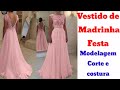 Como fazer Vestido de Festa Madrinha_ DIY _Costura Facil Passo a Passo