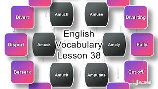 English Vocabulary - Lesson 38 | Amuse, Analyze, Amuck, Amused, Anaerobic, Amusing | Synonyms