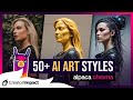 50 ai art styles for alpaca chroma next level ai art
