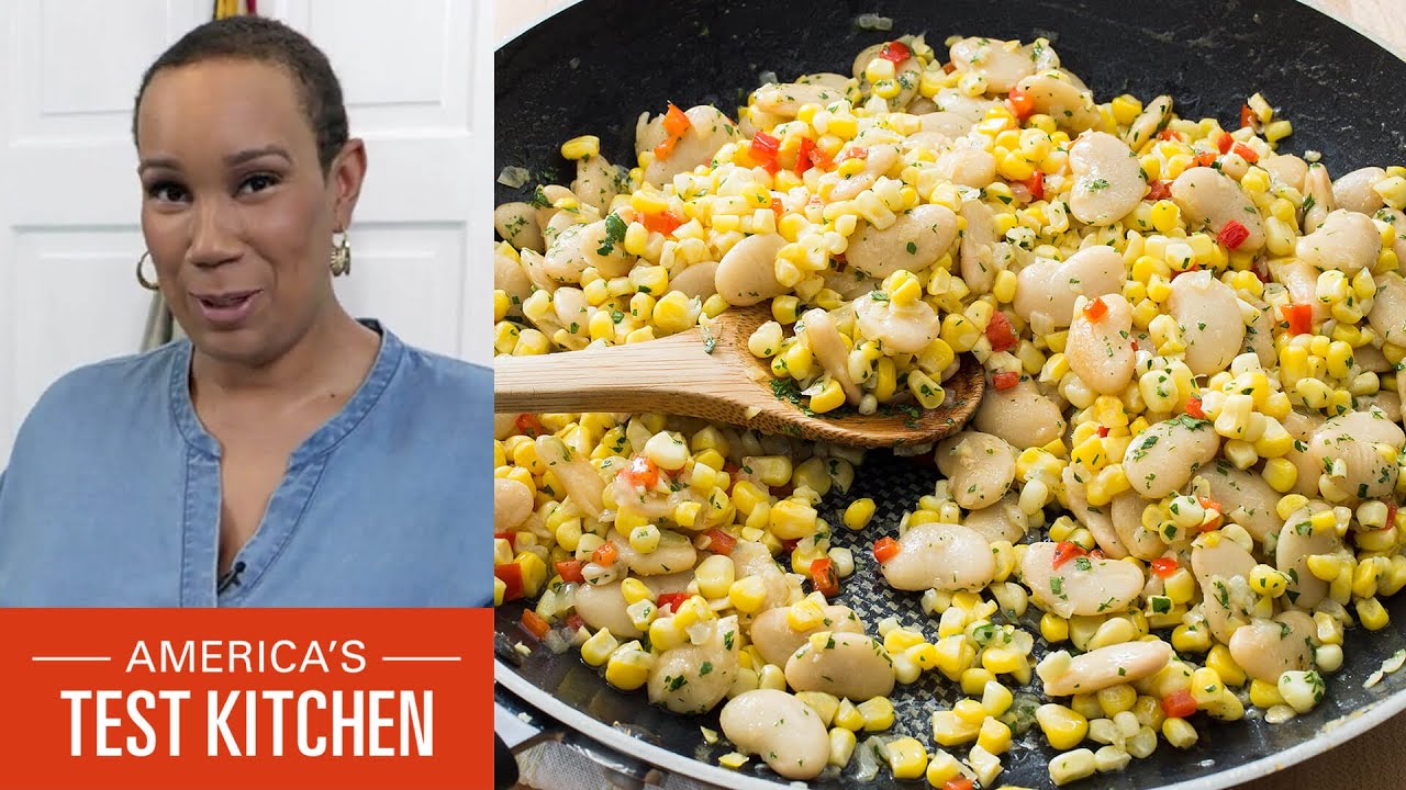 How to Make Succotash with Butter Beans, Corn, and Red Pepper | America