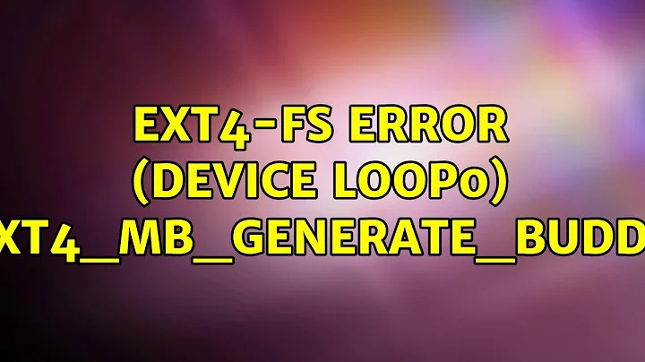 EXT4-fs error (device loop0) ext4_mb_generate_buddy