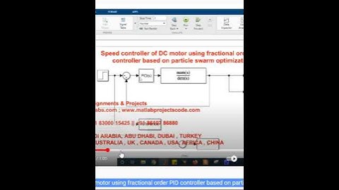 Speed controller of DC motor using fractional order PID controller based on particle swarm optimizat