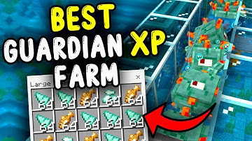 BEST GUARDIAN XP Farm Minecraft Bedrock 1.21!
