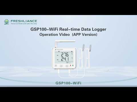 GSP100-WiFi Real-time Data Logger Operation (APP version)