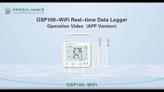 GSP100-WiFi Real-time Data Logger Operation (APP version)