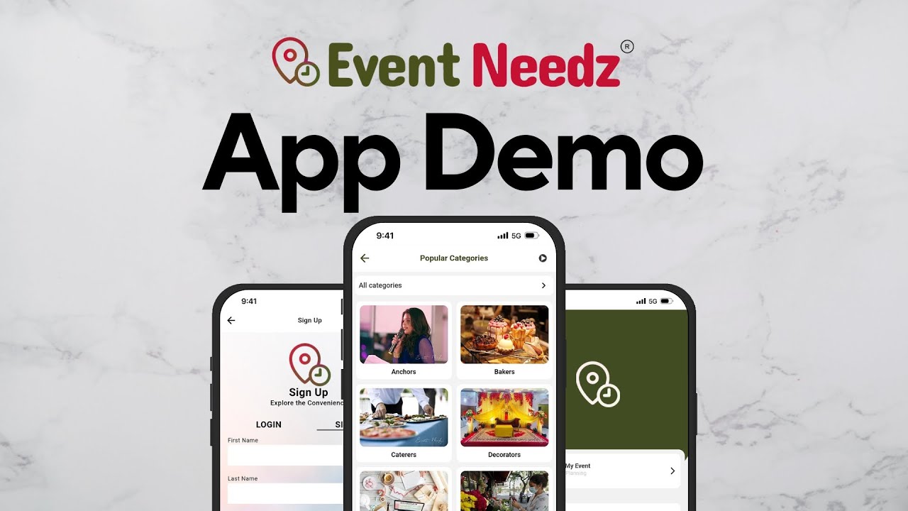 Event Needz App Demo - YouTube