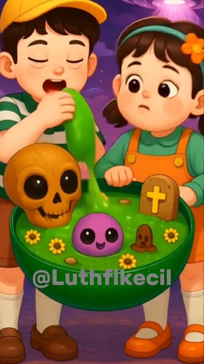 Anak Ini Makan Slime... Tiba-Tiba UFO Turun Bawa Tengkorak!? 😱👽🍴' #luthfikecil #funnyshorts #funny
