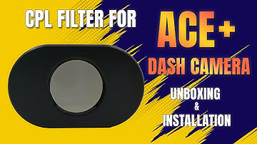 CPL Filter for NEXDIGITRON ACE+ Dashcam - Eliminate Glare from your dashboard