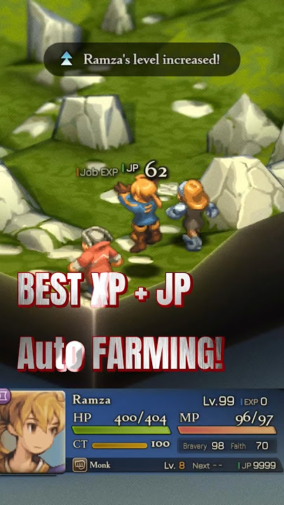 BEST EXP and JP Auto Farming! Final Fantasy Tactics the Ivalice Chronicles! #fftactics